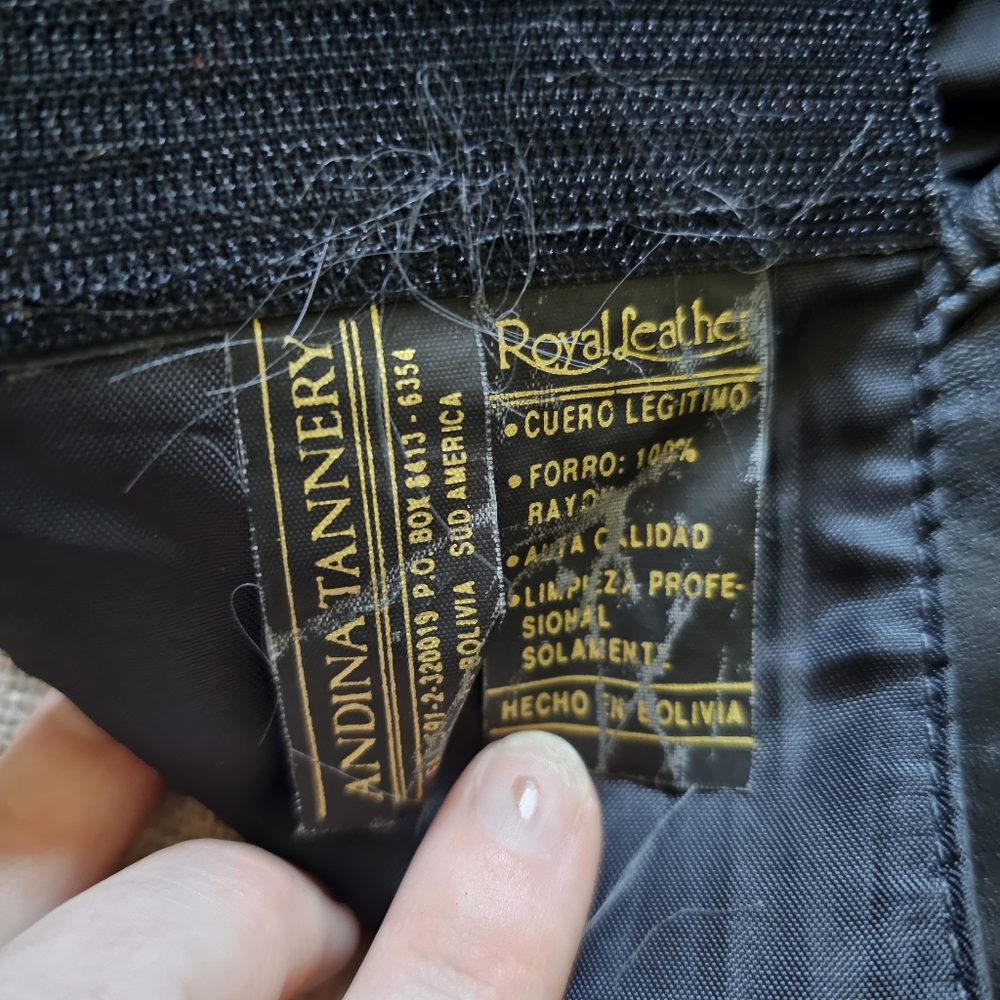 VTG Western Motoboho Yallternative Biker Black Leather Tie Cropped Halter Top - Picture 7 of 11